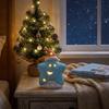Warm Ambient Star Night Light Ceramic Material Table Ornament Festive Ceramic Lamp  Interior Spaces