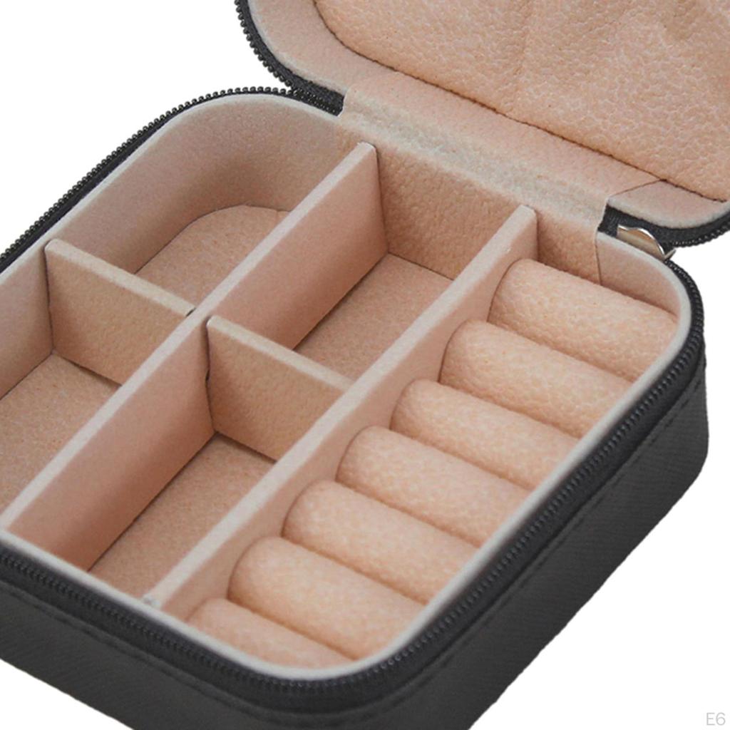 Jewelry Box Organizer Mini Showcase Storage Case for Rings