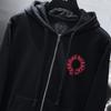 8360 CHROME HEARTS 2026 Новая Весна-Осень Большой Размер Тонкий Стиль Классический Стиль Логотип Молния С Капюшоном Толстовка для Пар