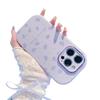 Светло-розовый чехол с цветочным принтом для iPhone 17/16 Pro Max и 15/14/13 Pro