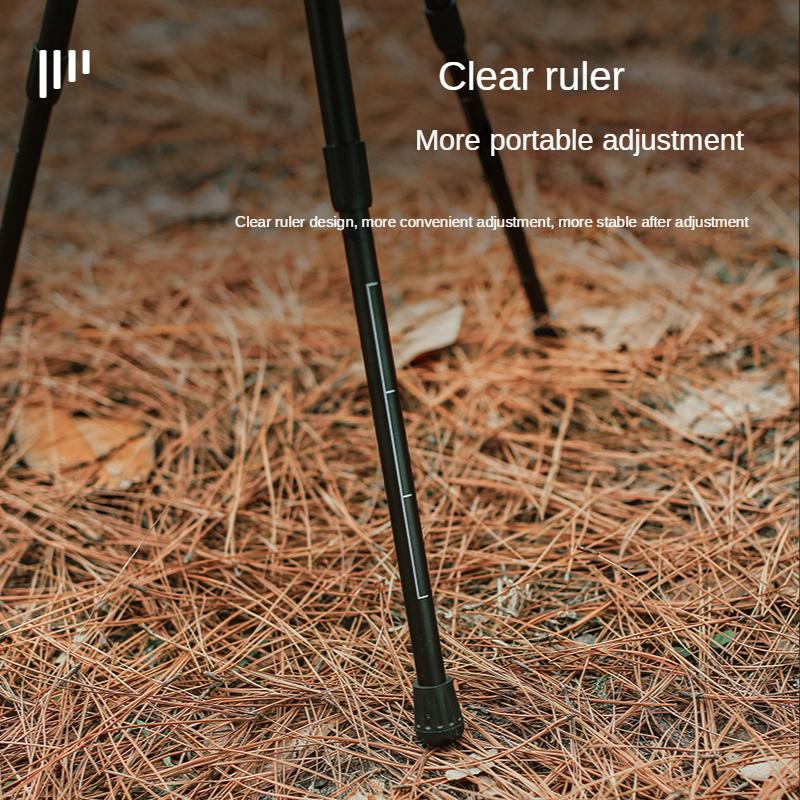 Портативный уличный складной небольшой круглый стол из алюминиевого сплава, регулируемый черный обеденный стол для кемпинга, сверхлегкий журнальный столик