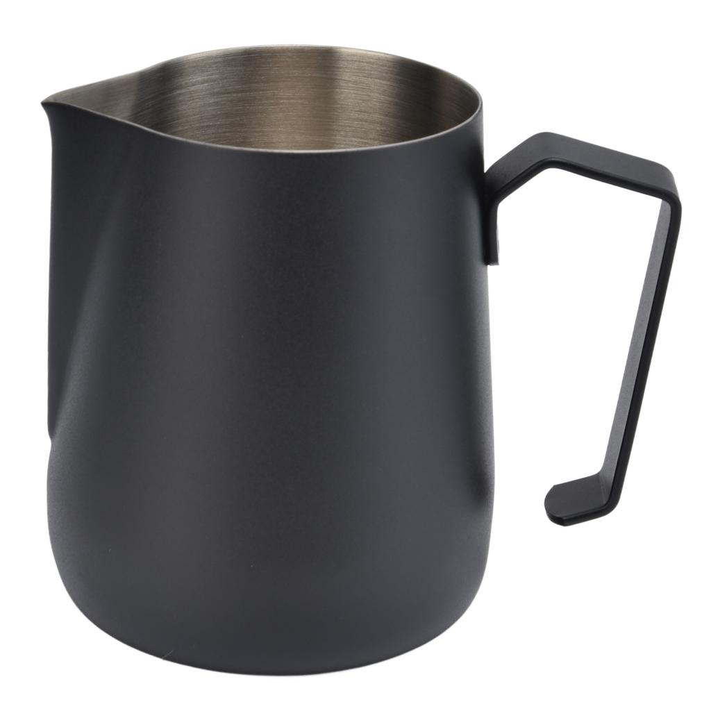 Кувшин для вспенивания молока, утолщенная чашка для вспенивания молока 450 мл с острым носиком для кофемашины CafeBlack