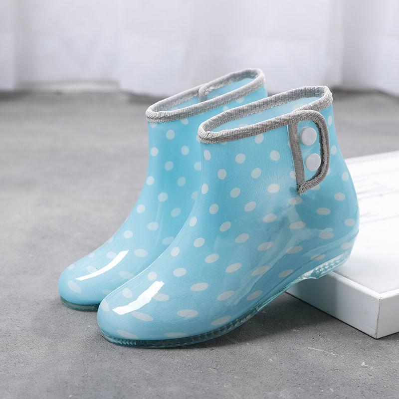 Fashion Rain Boots Women's Short Rain Boots Rubber Shoes