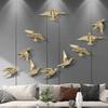 Simple 3D Three-dimensional Bird Wall Hanging Living Room Decoration Golden Animal Bird Wall Hanging Sofa TV Decor Accessories