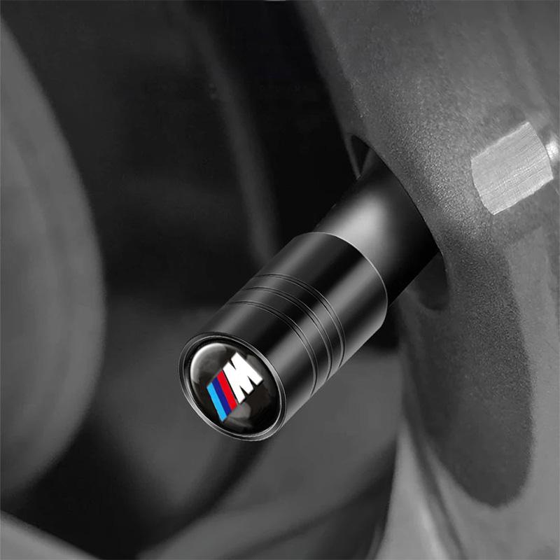 AXLUY1 4Pcs Car Styling Wheel Tire Valve Caps Cover Accessories For BMW M Sports E36 E39 E46 E60 E90 E90 F10 F30 G20 G21 G30 G11 F15 X5