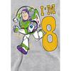 Toy Story Childrens/Kids I'm 8 Buzz Lightyear Heather Birthday Pullover Hoodie