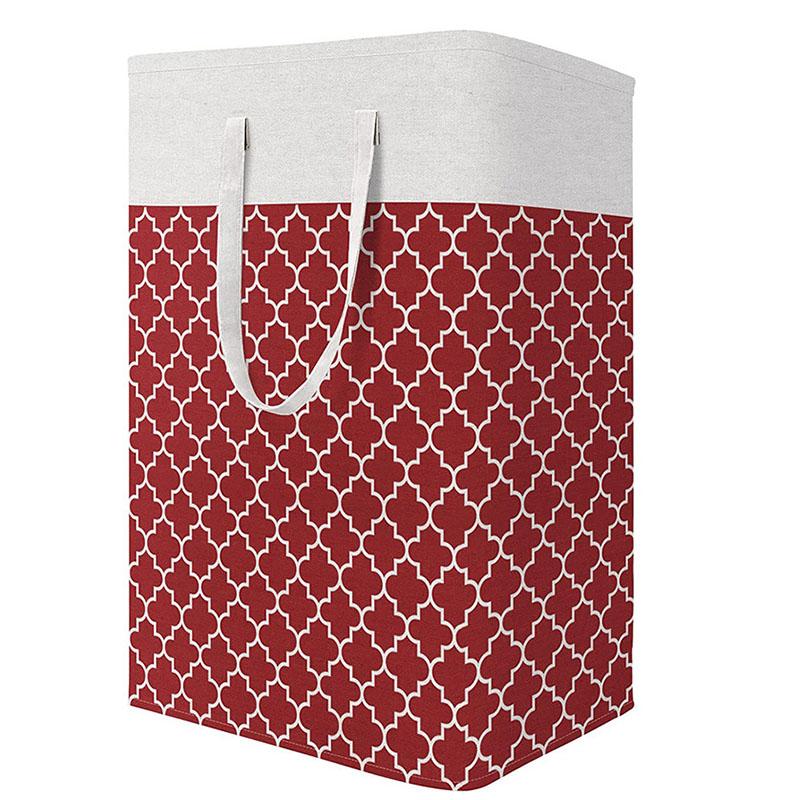 Домашняя ванная комната Складная корзина для белья Ведро для хранения грязного белья с печатным рисунком для спальни, гостиной, хранения игрушек