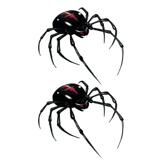 Временные тату-наклейки 3D Паук Водонепроницаемое боди-арт для шеи, руки