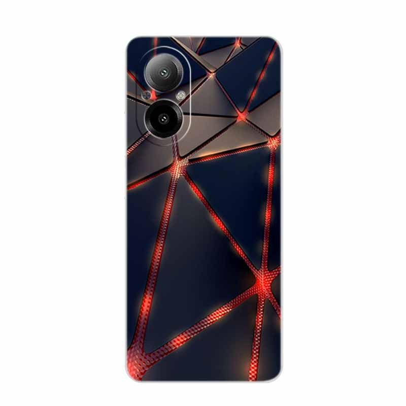 Для Realme C67 4G Чехол 6.72" Прозрачный Край Силиконовый Мягкий ТПУ Чехол для Телефона Для Realme C67 4G Задняя Крышка Чехол RealmeC67 C 67 Funda Para