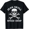Футболка Iron Skull Speed Shop с состаренным черепом и перекрещенными гаечными ключами