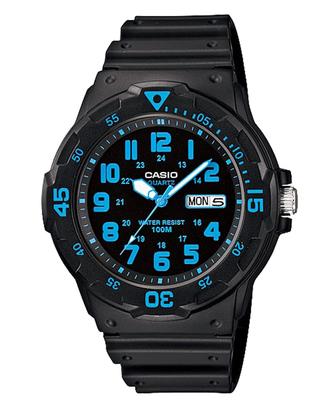 Аналоговые часы MRW-200H-2BV, Мужские/Детские, Черно-синие, В коробке Casio, Международная модель [Параллельный импорт]