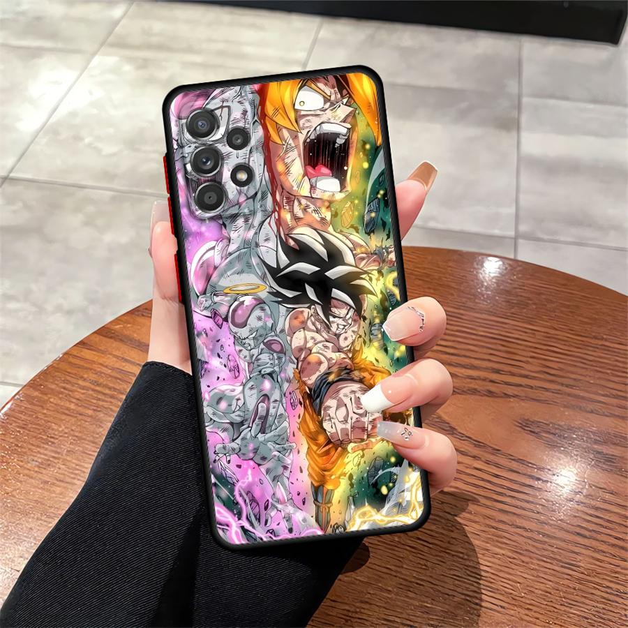 Чехол для Samsung Galaxy A14 A15 A16 A12 A05 A30 A70 Note 20 Ultra 10+ 9 8 A13 A50 A06 Задняя крышка телефона Dragon Ball Goku Vegeta