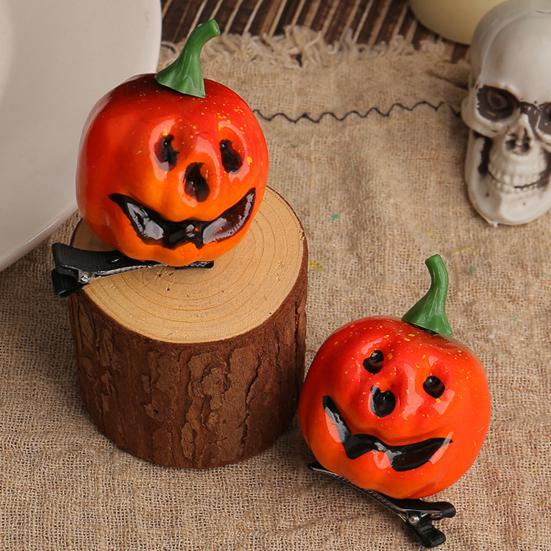 1/2Pcs Halloween Hairpin Ghost Face Pumpkin Design Hair Clip Halloween Parties Masquerades Festivals Hair Accessories