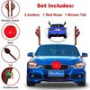 LED Glowing Antlers Christmas Car Decoration Accessories Car Truck Costume Deer Antlers For Truck SUV Elk Vehicle Decor