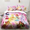 Комплект постельного белья Winx Anime Kawaii, комплект пододеяльников, легкий мягкий пододеяльник, декоративное постельное белье для подростков, мальчиков, девочек, подарок, большой