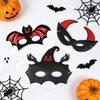 Witch Mask Spooky Halloween Half Face Mask Bat Mask Non Woven Costume Accessory For Carnival Gathering Holiday Party Cosplay