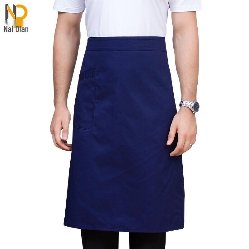 Unisex Pure Color Chef Half Apron