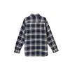 Uniqlo Клетчатая однобортная рубашка с острым воротником и длинным рукавом Женские рубашки Светло-синий 462406-67