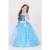 Snow Queen Princess Elsa Girls' Dress and Crown Cosplay Costume Set Fairy Tale Costume