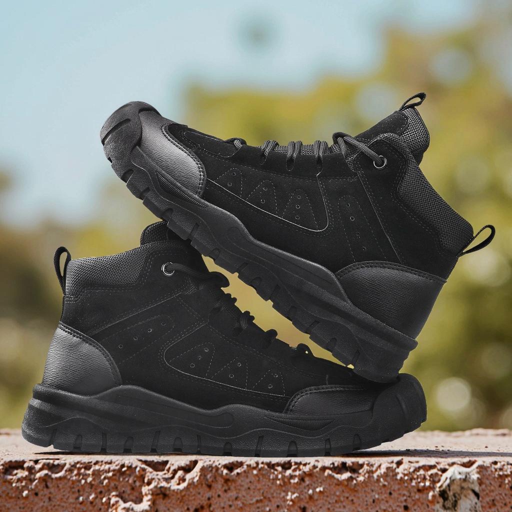 TUINANLE Мужские походные ботинки для активного отдыха, кемпинга, альпинизма, треккинговые кроссовки для мужчин, повседневные ботинки с высоким берцем