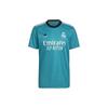 Real Madrid Away Fan Edition Short Sleeve Jersey Men Tops Peacock-Green H40951