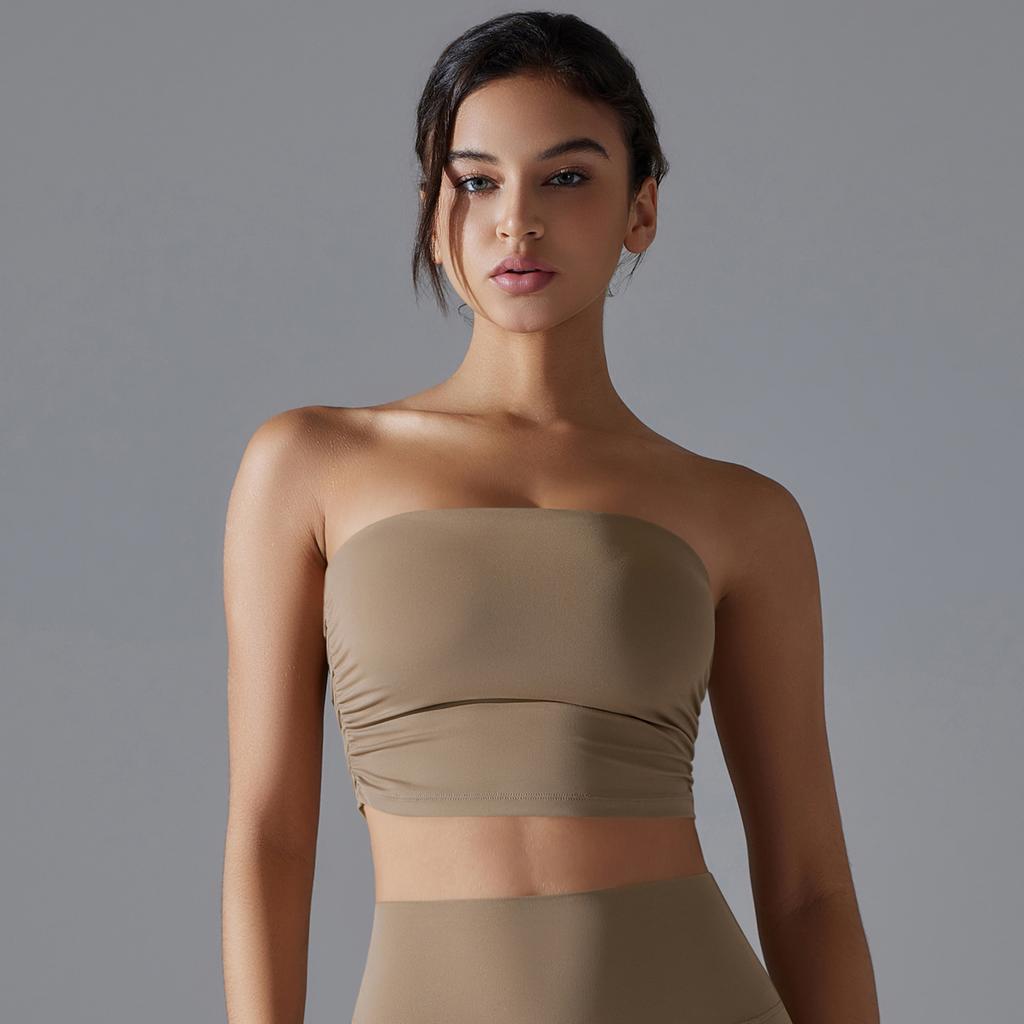 Auroth Women Gym Fitness Bra Backless Exercise Running Sport Vest Breathable Yoga Underwear