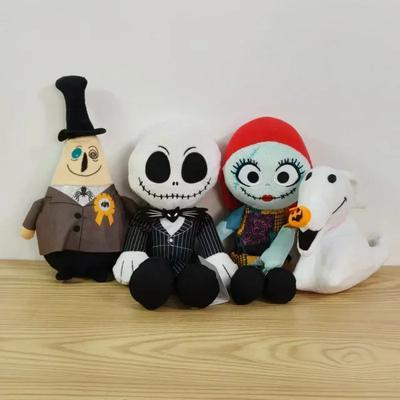 Фильм Disney Кошмар перед Рождеством Джек Скеллингтон Салли Плюшевая мягкая игрушка Мультяшная кукла Украшение для комнаты Хэллоуин Подарок