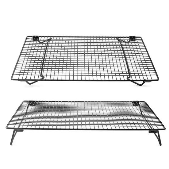 Охлаждающая стойка из углеродистой стали, складная полка для охлаждения, конструкция из штатива, полая решетка, охлаждающая стойка, универсальный инструмент для выпечки хлеба, печенья, лунного пирога