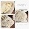 Plush Striped Knitted Hat Women's Autumn and Winter New Versatile Plush Thickened Thermal Ear Protector