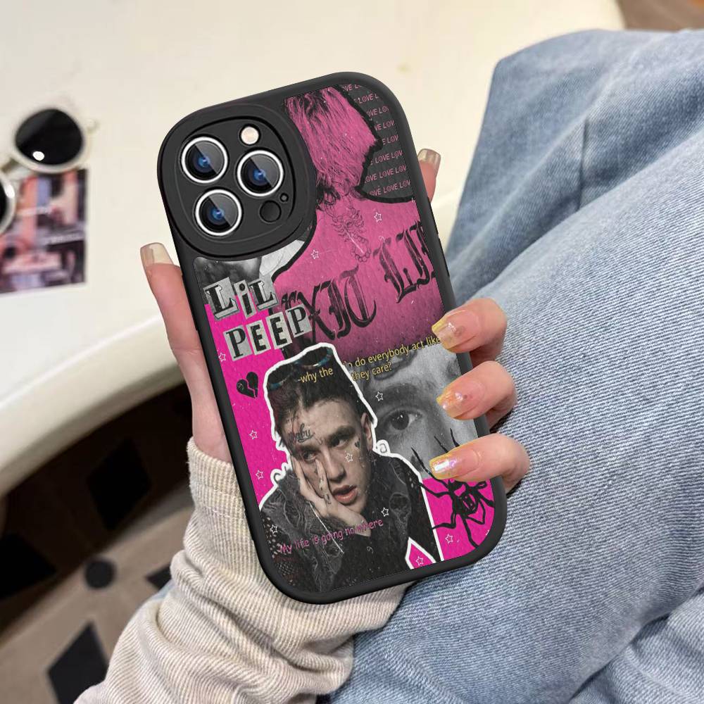Кожаный чехол для телефона в стиле Хип-хоп Рэпер L-Lil P-Peep Для iPhone 16 16e 15 14 13 12 11 Pro Max Plus Mini