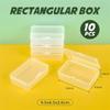 4-28Pcs Plastic Storage Box Transparent Jewelry Storage Box Container Portable Earring Ring Earplugs Packaging Storage Case
