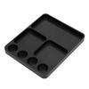 Metal RC Screw Tray Aluminium Alloy Screws Holder Plate RC Fixing Tools Organizer for 1 10 RC Model Toy Repair Black