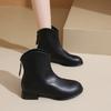 Туфли Fat Feet Wide Fat Versatile Small Short Boots Women's Thick Cabbies Fashion Boots 43