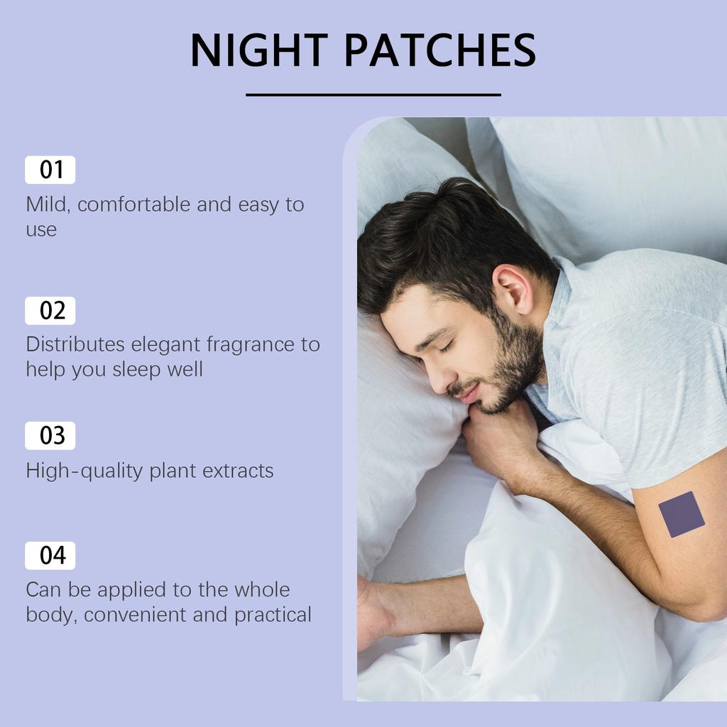 Soothing Lavender Sleep Patch Relieves Stress And Improves Sleep Quality With A Gentle