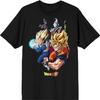 Мужская черная футболка с круглым вырезом Dragon Ball Super