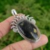 Oval Picasso Jasper Gemstone Sterling Silver Sister Bezel Engagement New Pendant