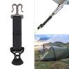 Carabiner Clips Hooks Camping Tent Fixed Buckle Portable High-Density Nylon Webbing Climbing Hook Wind Rope Holder