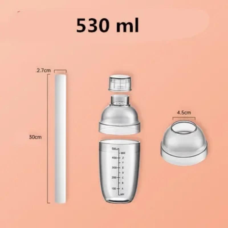 Пластиковый шейкер для коктейлей мартини 350 мл/530 мл/700 мл/1000 мл Миксер для винных напитков, винный шейкер, чашка для миксера для напитков, барная утварь, барный инструмент boston