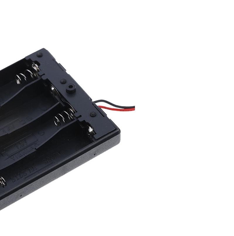 4 X Aa 6V держатель батареи разъем кейс для хранения коробка выключатель вкл/выкл с свинцовым проводом