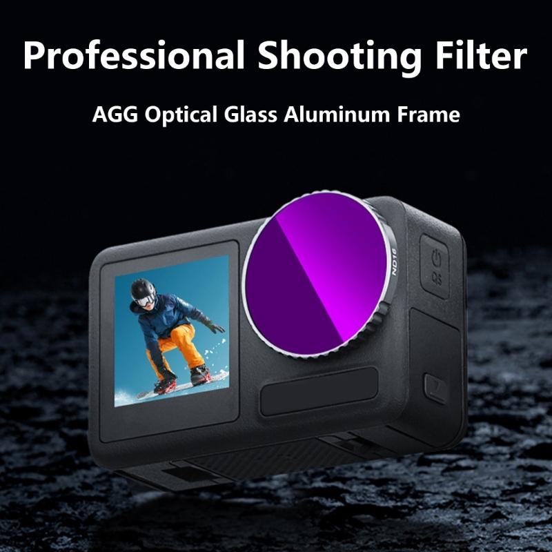 ND8 Filter Set Compatible for Action5pro/4 Camera Lens Filter ND8 ND16 ND32 CPLFilters for Enhances Photography