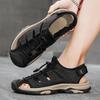 Beach shoes men's 2025 new summer outdoor sports sandals hollow breathable lightweight non-slip one-pedal cool slippers