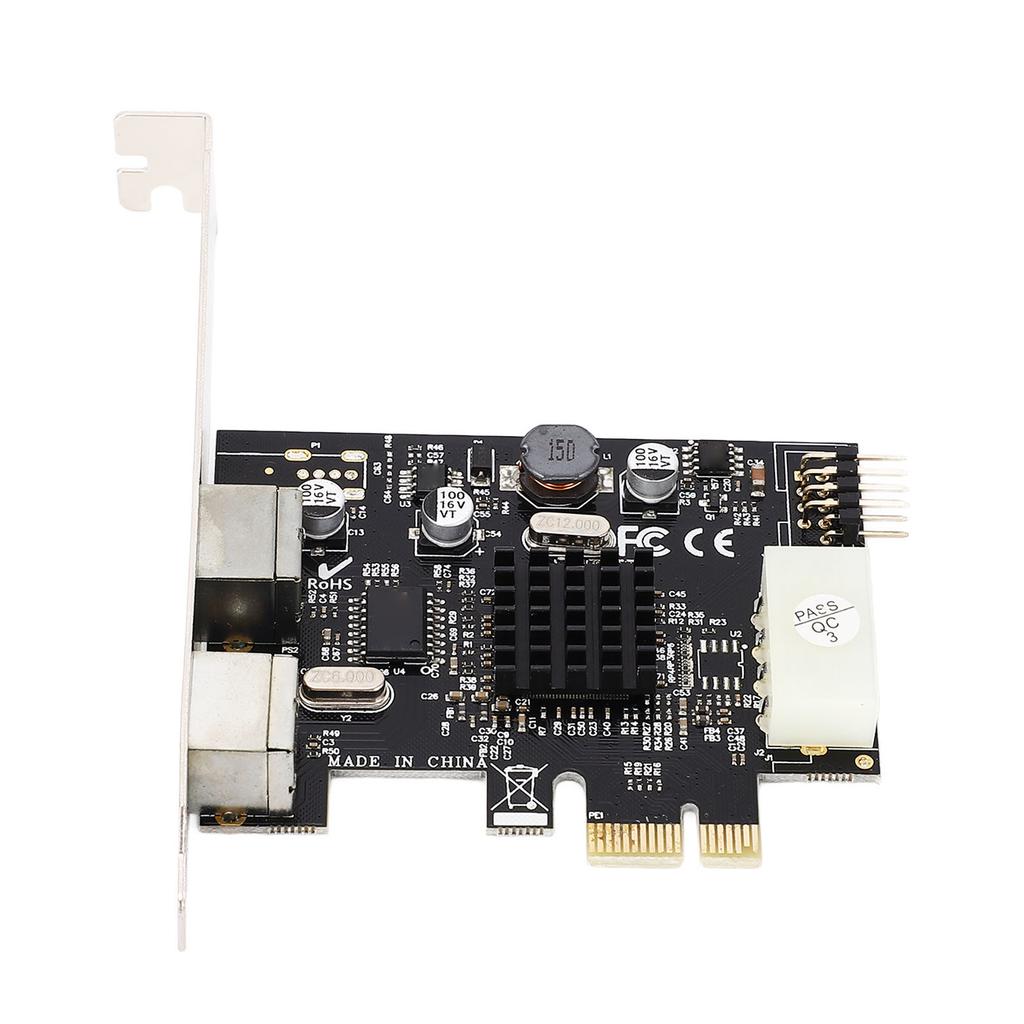 PCIe To PS 2 Adapter Card MCS9990CV Chip Built In USB2.0 Pin PCIe To 2 Ports PS 2 Keyboard Mouse Expansion Card for PC