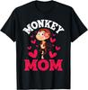 Monkey Mom - Monkeys Primate Zoo Jungle Safari Animal Lover T-Shirt