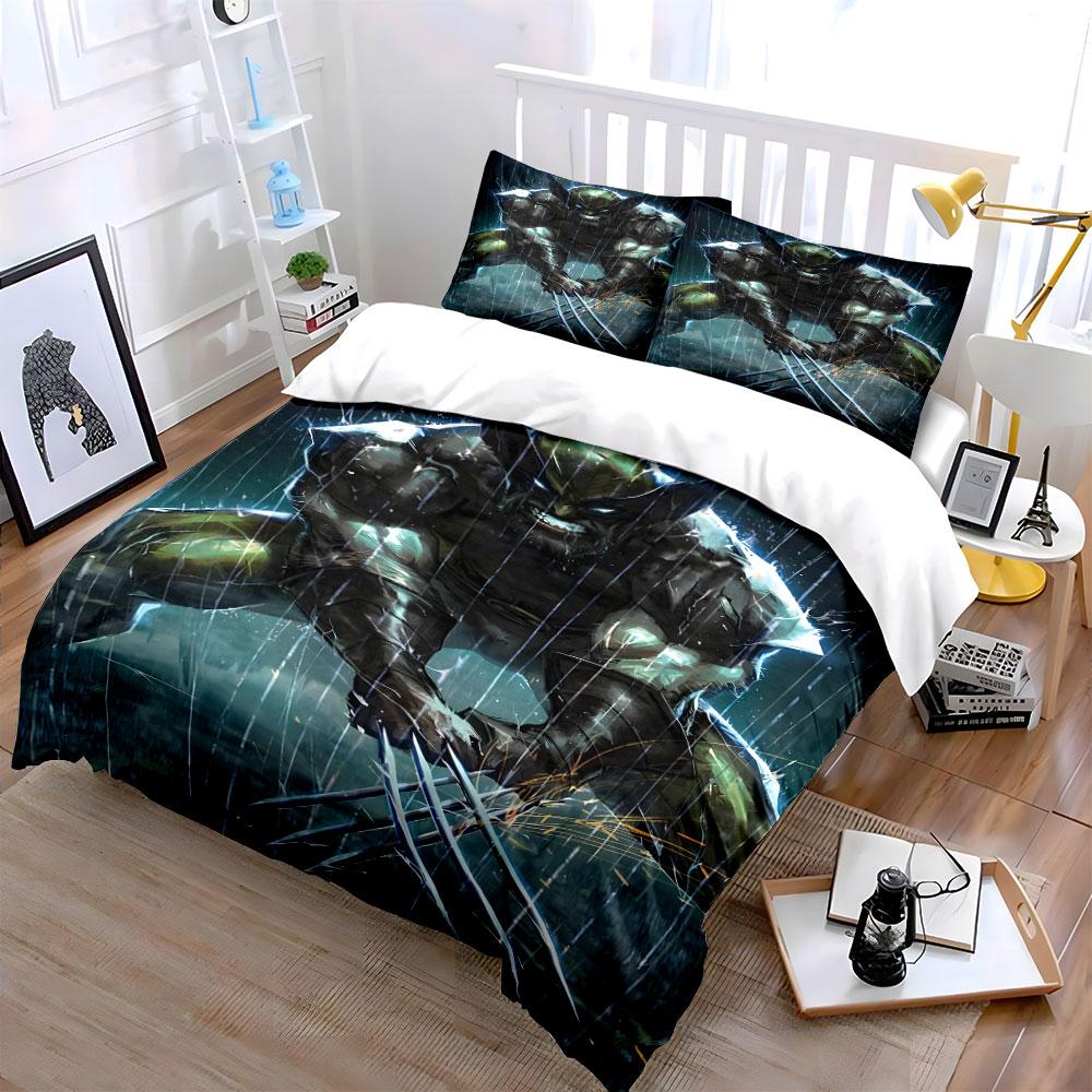Armored figure with claws. Bedding sets Duvet cover sets Duvet covers Pillowcases(1 * Duvet Cover 2 * Pillowcases without duvet insert)