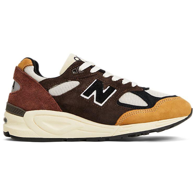 Teddy Santis x New Balance 990v2 Сделано в США Черный Бежевый Унисекс Кроссовки Коричневый M990BB2