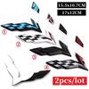 Car Styling Front Hood &  Rear Trunk Emblem Sticker Auto Replacement Parts For Chevrolet Corvette