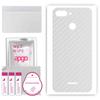 apgo Protective Skin Sticker for the Back Compatible with Xiaomi Redmi 6, Wrap Film, Foil, Vinyl - Pattern Transparent Carbon
