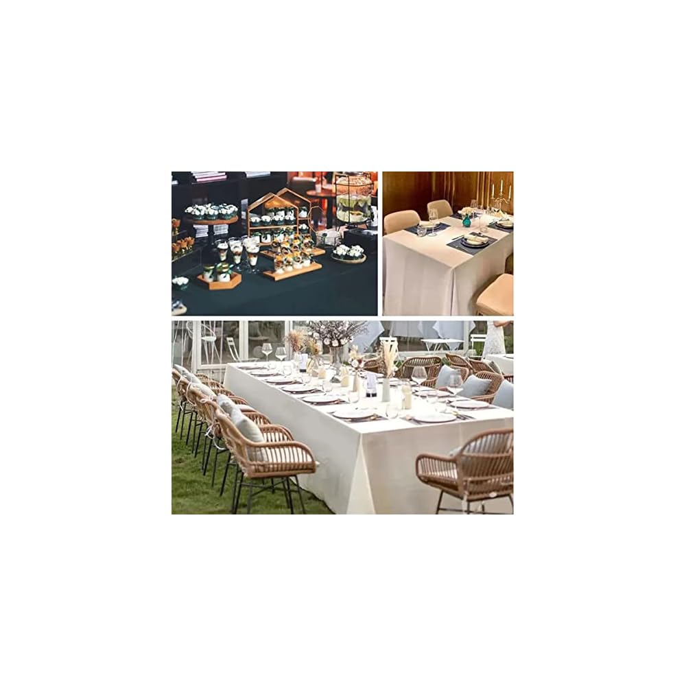 FANIVIN Polyester Tablecloth, Rectangular Table Cover, Dining Table Cover, for Hotels, Restaurants,