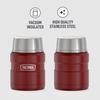 Термос нержавеющая сталь King вакуумная банка для еды с ложкой 16 унций Rustic Red