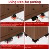 Household Heavy Duty Furniture Lifter Mover Roller with Wheel Bar Moving Device Furniture Moving Transport Tool